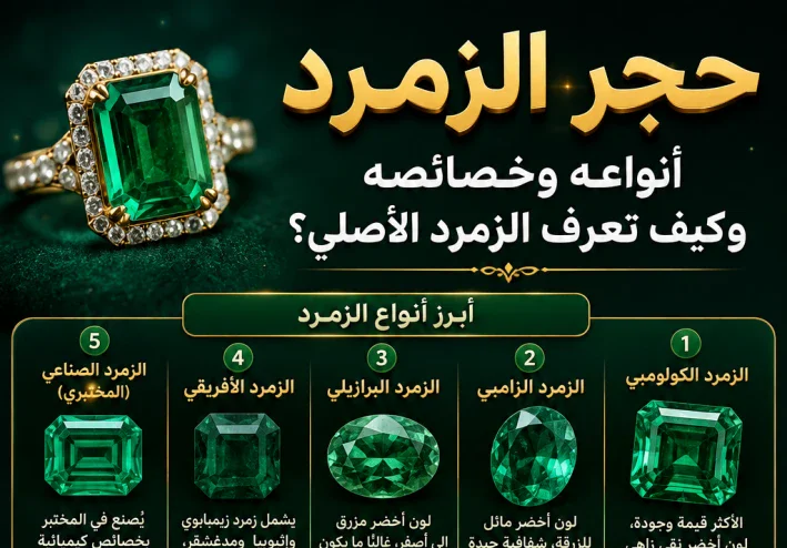 حجر الزمرد: أنواعه وخصائصه وكيف تعرف الزمرد الأصلي؟