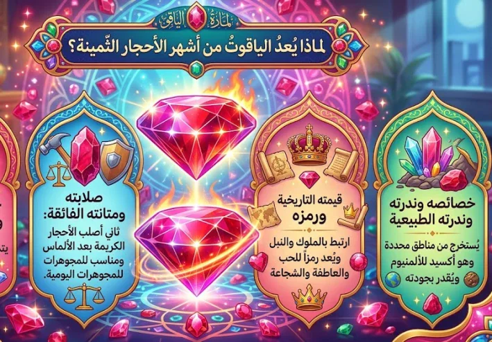 حجر الياقوت: لماذا يعد من أشهر الأحجار الثمينة؟