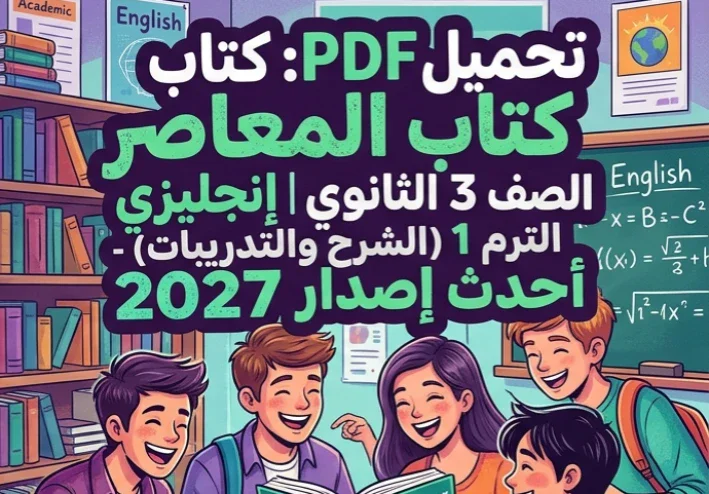 📥 تحميل كتاب المعاصر إنجليزي الصف الثالث الثانوي 2027 الترم الأول PDF برابط مباشر | أحدث إصدار
