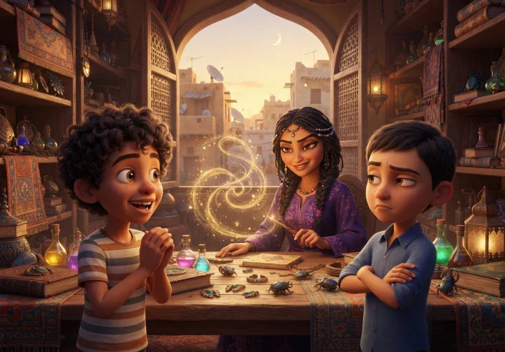 الساحرة الشريرة صاحبة العصا السحرية