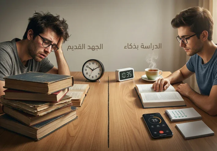 فخ الإنتاجية الزائفة: كيف تدرس بذكاء وتحقق نتائج أفضل بجهد أقل؟