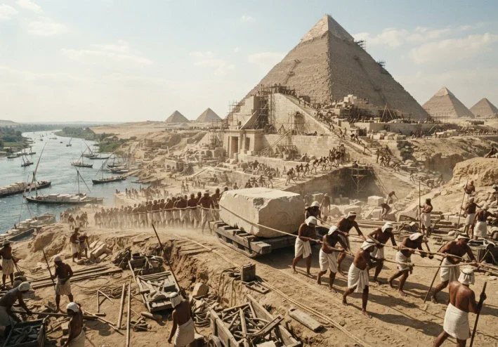 كيف بنى المصريون القدماء الأهرامات؟