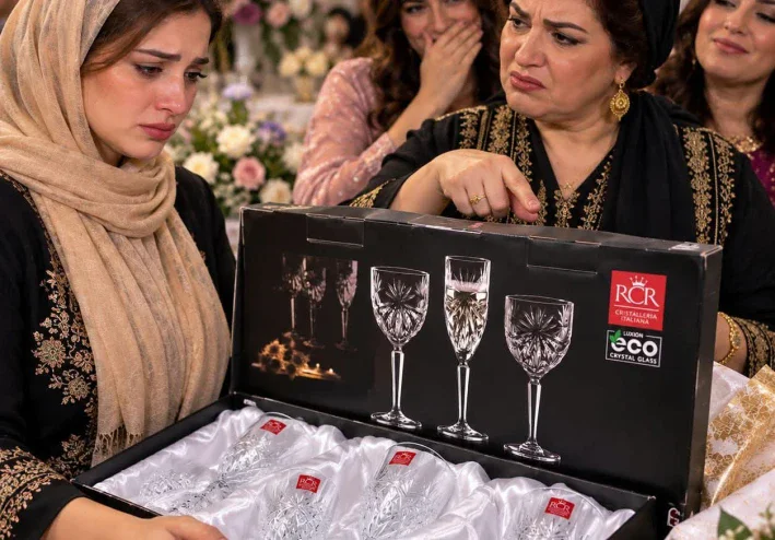 هـديـة طقـم كريسـتال لـبنـت أخـت جـوزي  كامله حكـايات مني السيد حصري