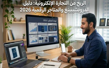 الربح من التجارة الإلكترونية: دليل الدروبشيبينغ والمتاجر الرقمية 2026