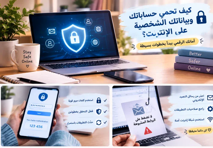 كيف تحمى حساباتك وبياناتك الشخصيه على الانترنت؟