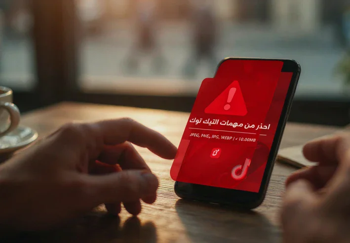 حقيقة أرباح مهام تيك توك الوهمية