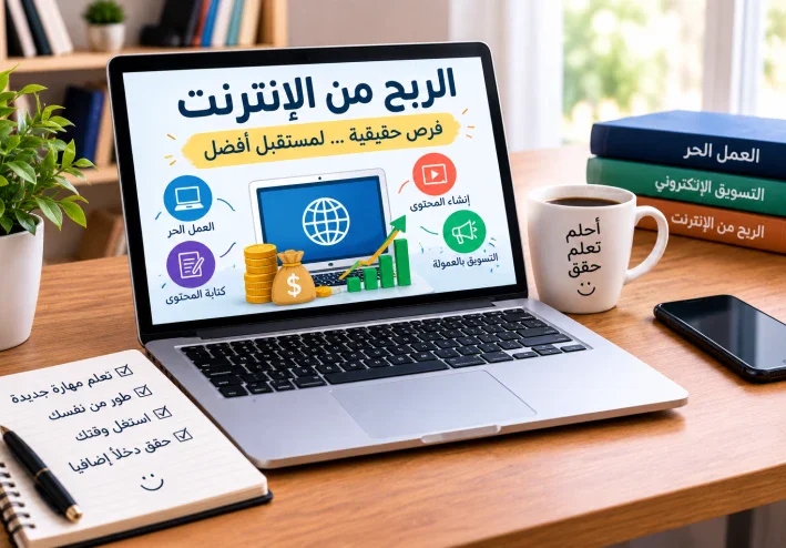 الربح من الإنترنت: 5 طرق عملية لبدء تحقيق دخل إضافي