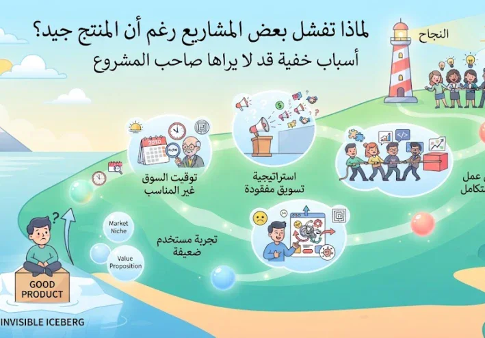 لماذا تفشل بعض المشاريع رغم أن المنتج جيد؟ أسباب خفية قد لا يراها صاحب المشروع