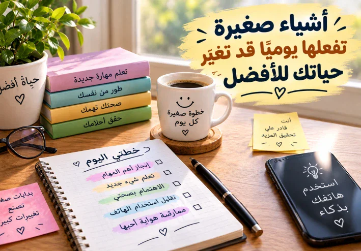 أشياء صغيرة تفعلها يوميًا قد تغيّر حياتك للأفض