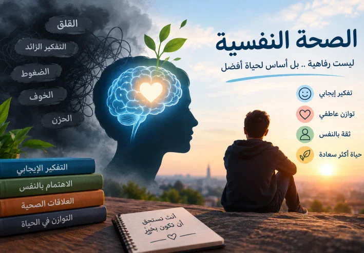 الصحة النفسية وأهميتها في حياتنا: كيف نحافظ على التوازن النفسي ونتعامل مع الضغوط اليومية لنعيش حياة أكثر راحة وسعادة؟