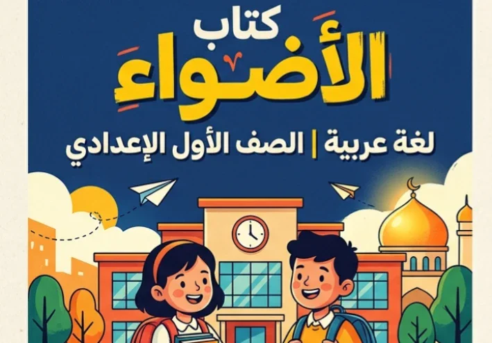 📥 تحميل كتاب الأضواء لغة عربية الصف الأول الإعدادي الترم الأول 2027 PDF.. أحدث إصدار للشرح والتدريبات