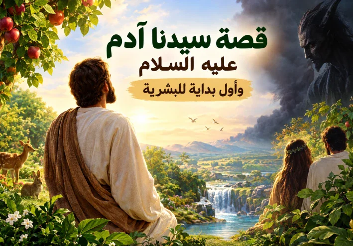 قصه سيدنا آدم عليه السلام واول بداية للبشريه