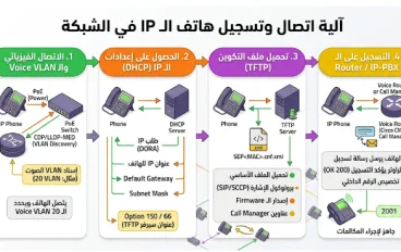 رحلة إنشاء عنوان  IP Phone على شبكة الإنترنت 