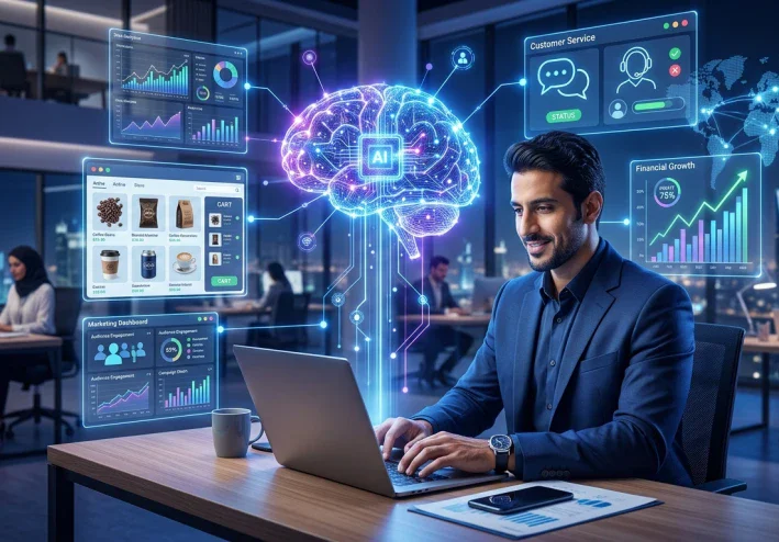 الذكاء الاصطناعي في البزنس: كيف تحوّل AI إلى أداة حقيقية لبناء وتنمية مشروعك؟