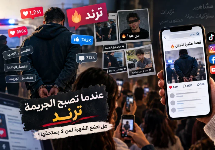 عندما تصبح الجريمة ترند.. هل نصنع الشهرة لمن لا يستحقها؟