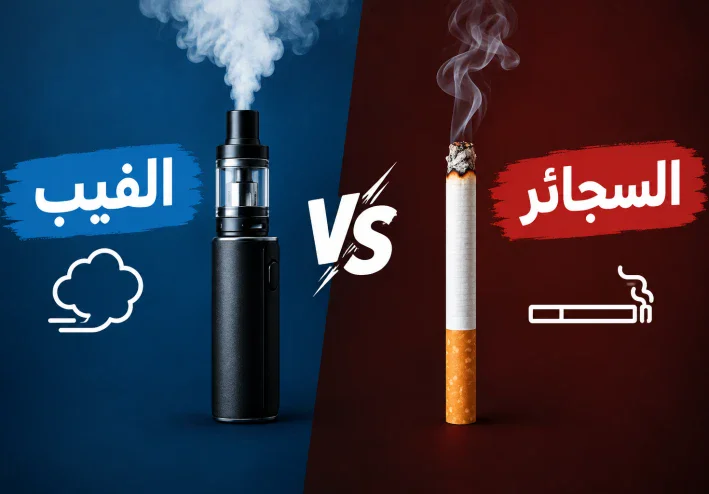 الفرق بين الفيب والسجائر: أيهما أكثر ضررًا؟ وما تأثير كل منهما على الجسم؟