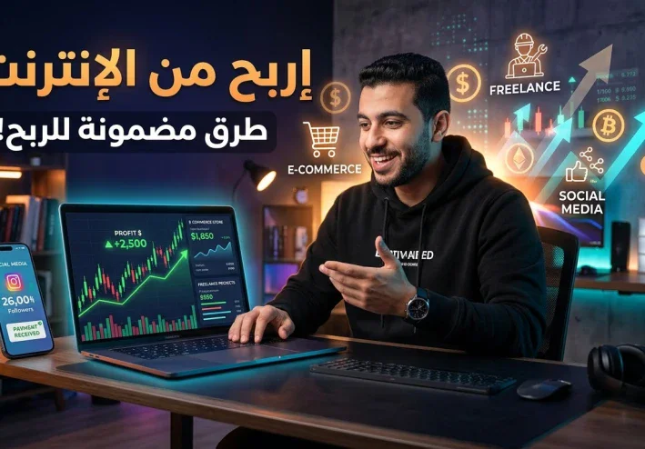 الربح من الإنترنت: كيف تحوّل وقتك ومهاراتك إلى مصدر دخل حقيقي؟