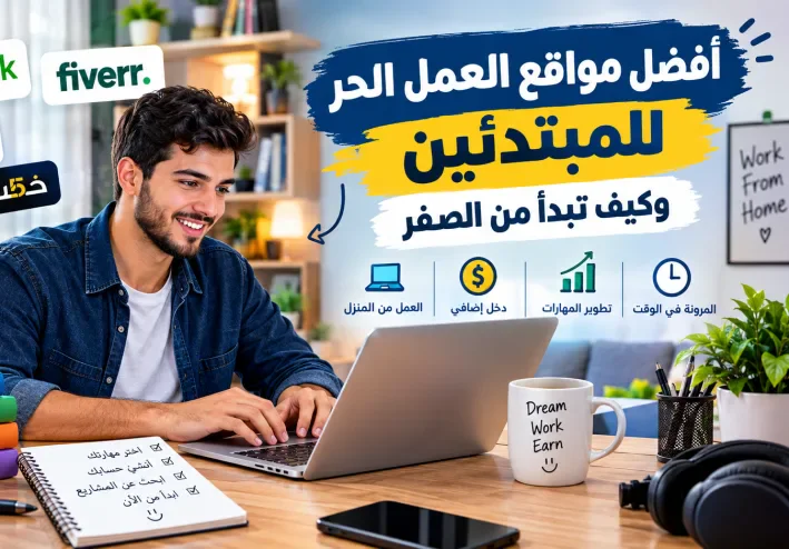أفضل مواقع العمل الحر للمبتدئين في 2026: دليلك لبدء العمل من الصفر