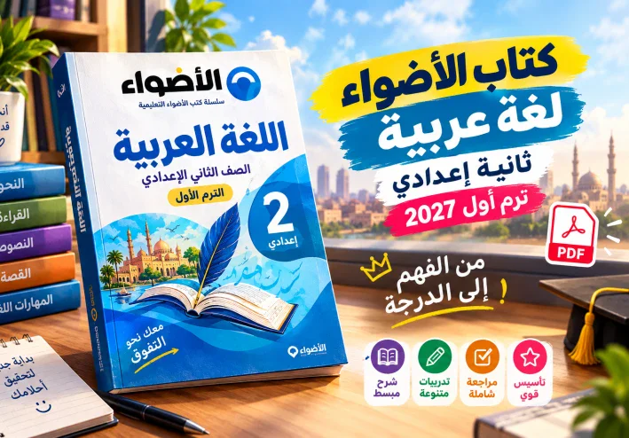 تحميل كتاب الأضواء لغة عربية تانية إعدادي 2027PDF |حدث إصدار