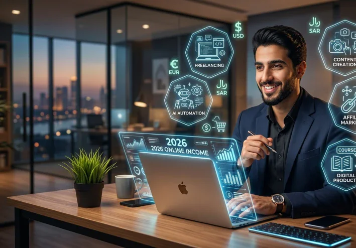 الربح من الإنترنت في 2026: أفضل الطرق الحقيقية لزيادة دخلك وبناء مصدر دخل مستدام