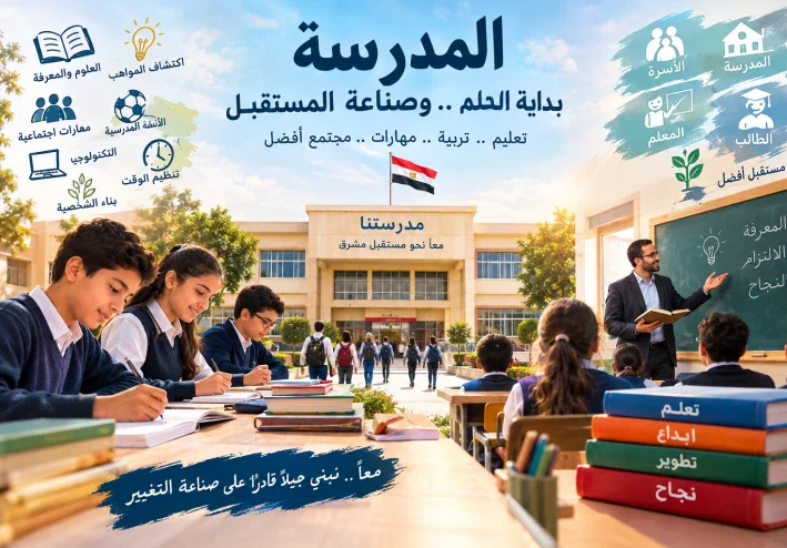 المدرسة ودورها في بناء شخصية الطالب وتنمية مهاراته وصناعة جيل قادر على مواجهة تحديات المستقبل