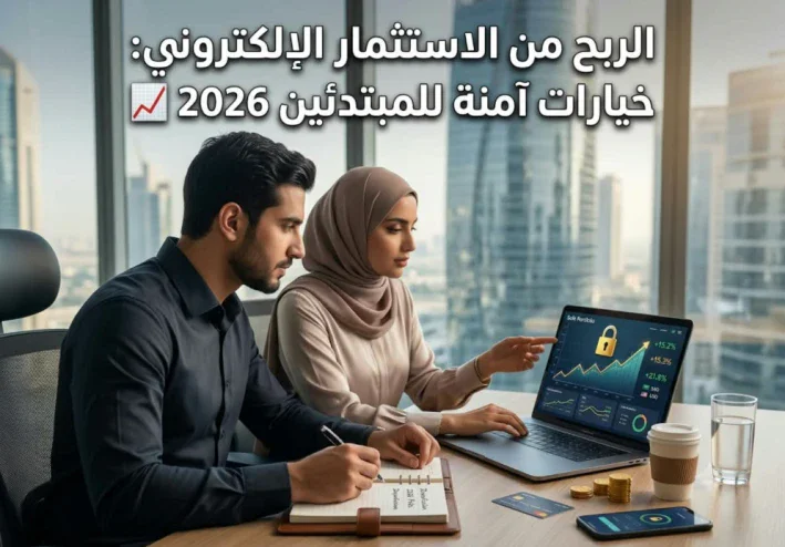 الربح من الاستثمار الإلكتروني: خيارات آمنة للمبتدئين 2026 📈