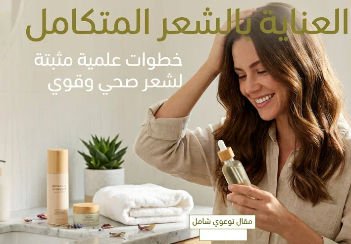 دليل العناية بالشعر المتكامل: خطوات علمية مثبتة لشعر صحي وقوي