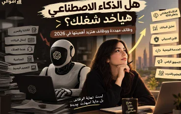 هل الذكاء الاصطناعي هياخد شغلك؟ وظائف مهددة ووظائف هتزيد أهميتها في 2026