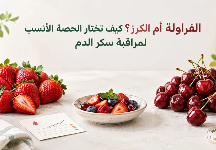 الفراولة أم الكرز؟ كيف تختار الحصة الأنسب لمراقبة سكر الدم