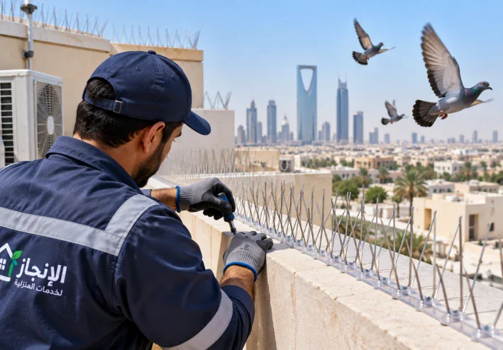 تركيب طارد الحمام بالرياض: أفضل الطرق لمنع تجمع الحمام على المباني
