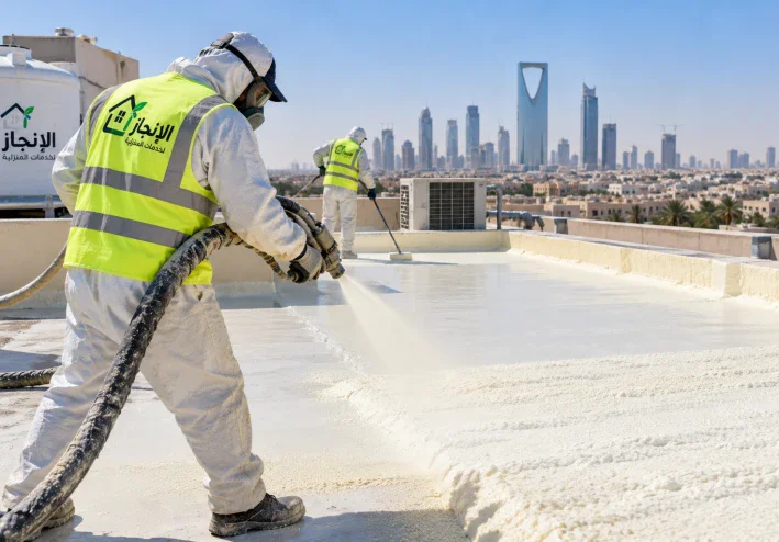 عزل أسطح بالرياض: الفرق بين العزل المائي والحراري وعزل الفوم وكيف تختار النظام المناسب؟