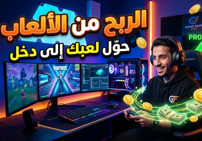 الربح من الألعاب: كيف تحول شغفك باللعب إلى مصدر دخل حقيقي في 2026؟
