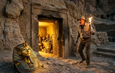 قصة اكتشاف مقبرة توت عنخ آمون وكنوز الفرعون الذهبي