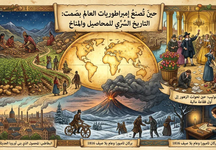 حين تُصنع إمبراطوريات العالم بصمت: التاريخ السرّي للمحاصيل والمناخ