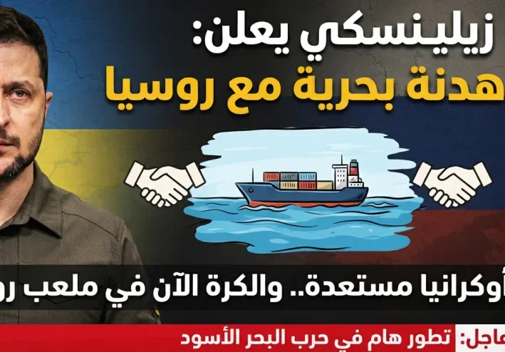 تطور جديد في حرب روسيا وأوكرانيا.. زيلينسكي يعلن الاستعداد لهدنة في البحر الأسود