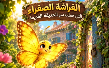 🦋 الفراشة الصفراء التي حملت سر الحديقة القديمة