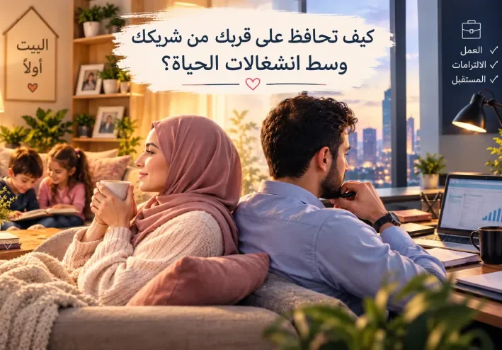 كيف تحافظ على قربك من شريكك وسط انشغالات الحياة؟
