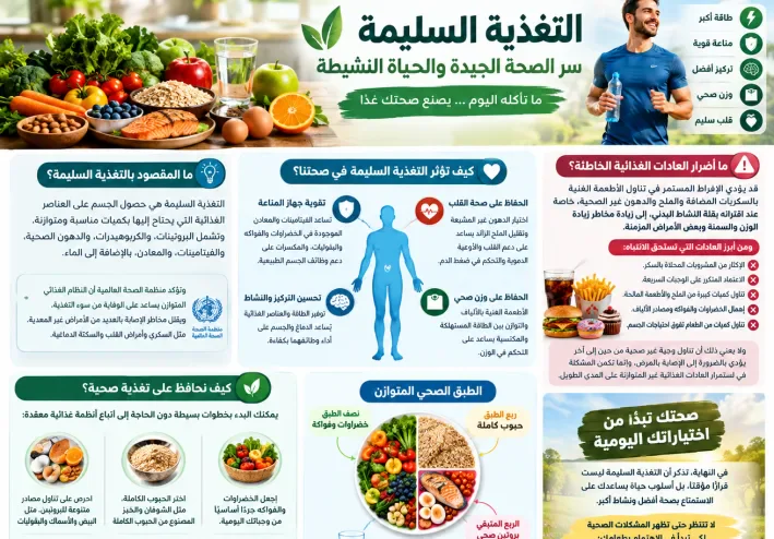 التغذية السليمة.. سر الصحة الجيدة والحياة النشيطة