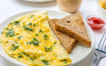🍳🌿 أومليت سوفليه بالأعشاب - وصفة خفيفة وهشة للفطور