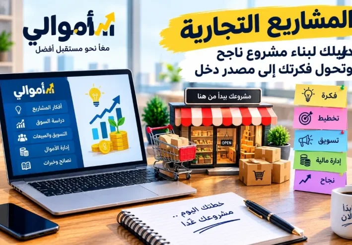 المشاريع التجارية: دليلك الشامل لبناء مشروع ناجح وتحويل فكرتك إلى مصدر دخل بطريقة عملية ومدروسة