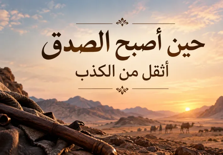 حين أصبح الصدق أثقل من الكذب..