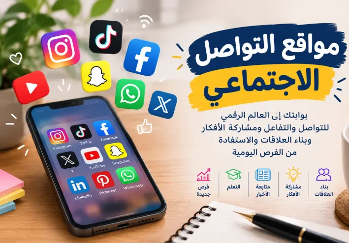 مواقع التواصل الاجتماعي: بوابتك إلى العالم الرقمي للتواصل والتفاعل ومشاركة الأفكار وبناء العلاقات والاستفادة من الفرص ال
