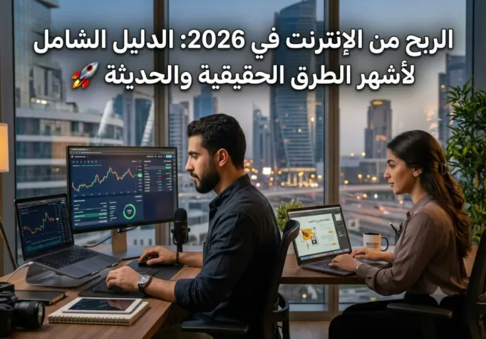 الربح من الإنترنت في 2026: الدليل الشامل لأشهر الطرق الحقيقية والحديثة 🚀