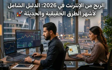 الربح من الإنترنت في 2026: الدليل الشامل لأشهر الطرق الحقيقية والحديثة 🚀