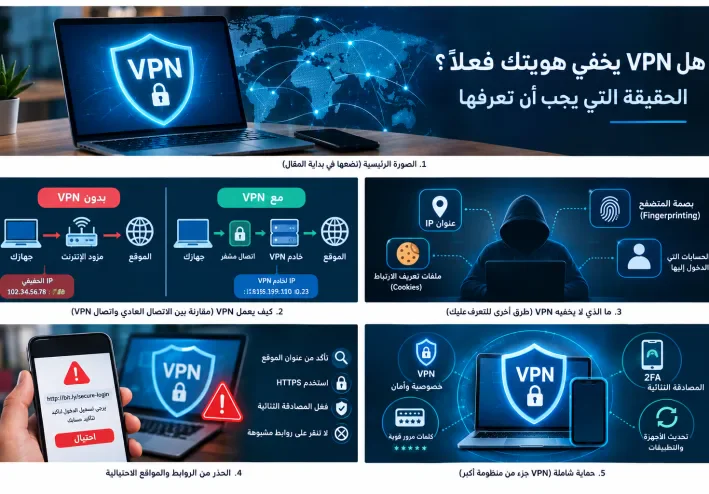 هل VPN يخفي هويتك فعلًا؟ الحقيقة التي يجب أن تعرفها