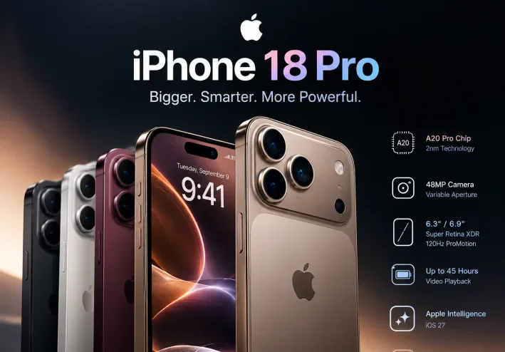 مواصفات iPhone 18 Pro: أهم المميزات والسعر وموعد نزوله رسمياً