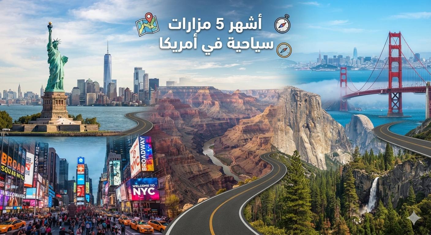 أشهر خمس مزارات سياحية في امريكا 