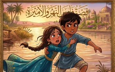 فارس النهر والاميره 