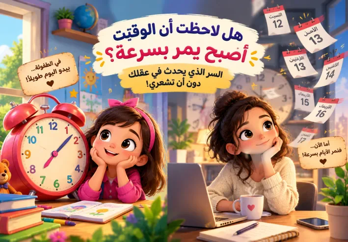 لماذا نشعر أن الوقت يمر أسرع كلما كبرنا؟ السر الذي لا نلاحظه في حياتنا اليومية