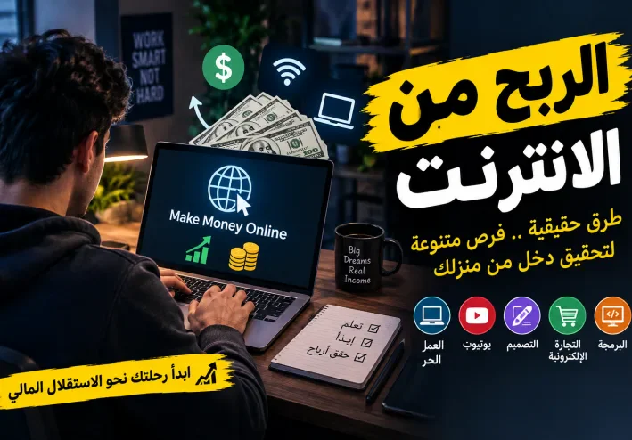 الربح من الإنترنت: أفضل الطرق لبدء تحقيق دخل من المنزل.